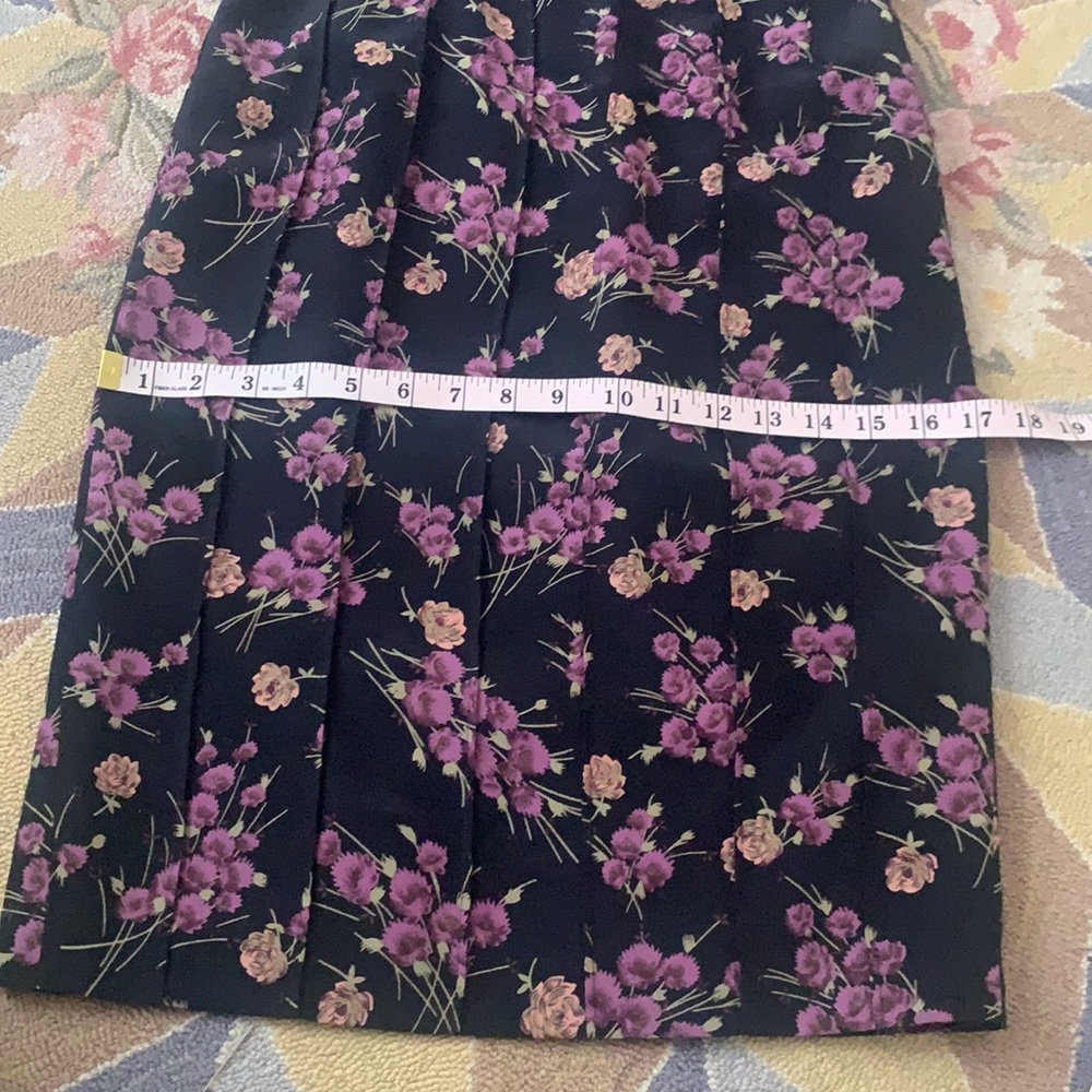 💜 VINTAGE BETSEY JOHNSON FLORAL BOW MINI/MIDI DRESS Y2K 90s COTTAGECORE XS S P - Picture 9 of 17